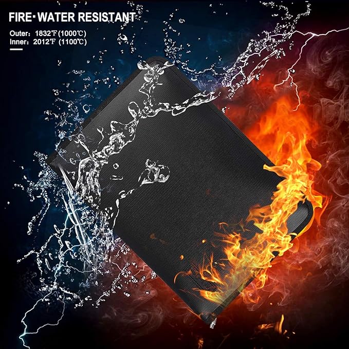 ENGPOW Fireproof File Folder Fireproof Fire and Water Resistant Money Document - Image 5