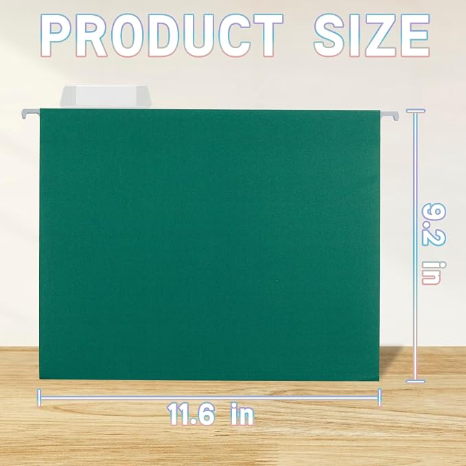 50 Packs File Folders Letter Size, Hanging File Folders, Hanging File Folders - Image 2