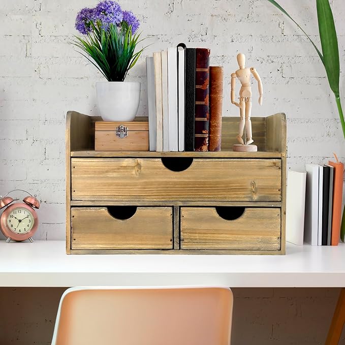 Besti Wooden Office Desk Organizer - Image 2
