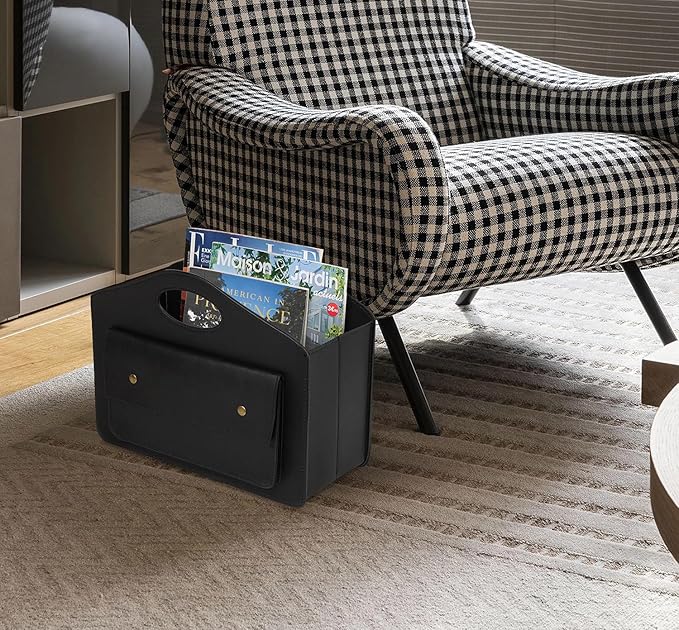 HofferRuffer Magazine Basket Holder, Foldable Magazine Rack, Document File - Image 3