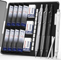 WUO 0.7mm Mechanical Pencil Set, 3 Metal Drafting Pencils by WUO