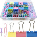 Paper Clips and Binder Clips Assorted Sizes, College Supplies Home Office by Unknown