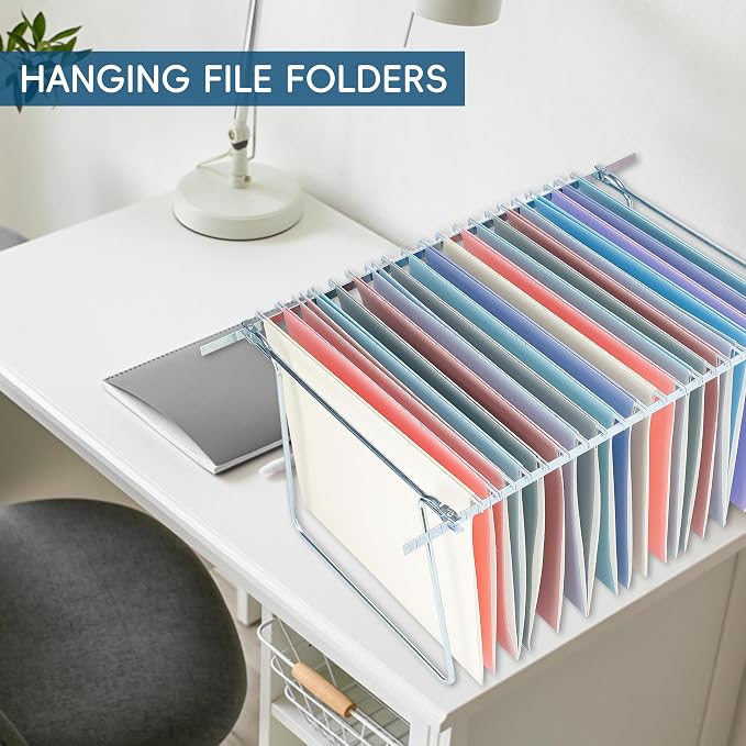 Light Purple Hanging File Folders, 25 Pack Letter Size File Folders - Image 6