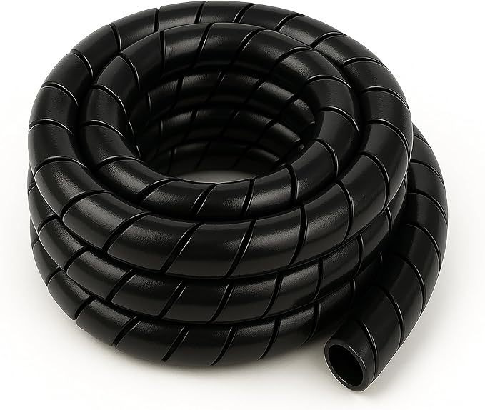 Electriduct 1/2 Inch Heavy Duty Spiral Wrap HDPE Flexible Plastic Cable Sleeve - Image 2