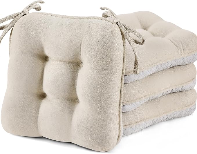 BETU Chair Cushions for Dining Chairs, 3.5" Thick Kitchen Table Chair Pads by BETU