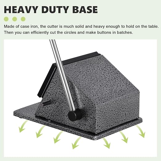 1.457" Button Paper Cutter Button Punch Graphic Punch Cutter - Image 6