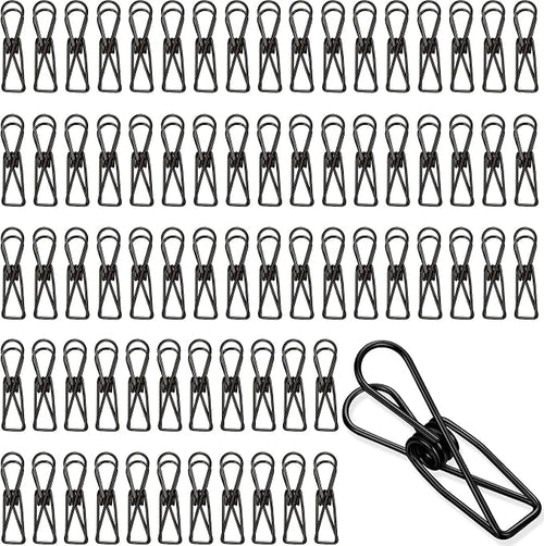 100 Pcs Paper Clips Metal Wire Hollow Out Clothespins Multi Purpose Utility by Sabary