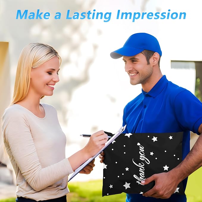 Thank You Poly Mailer 14.5x19 Inch 50 Pcs, Waterproof and Tear-Resistant - Image 6