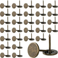 120pcs Metal Thumb Tacks, 0.4x0.51in, Bronze | Metal, Heavy Duty Flat Head by Unknown