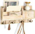 Rebee Vision Pine Wood Key Holder Wall Mount by REBEEVISION
