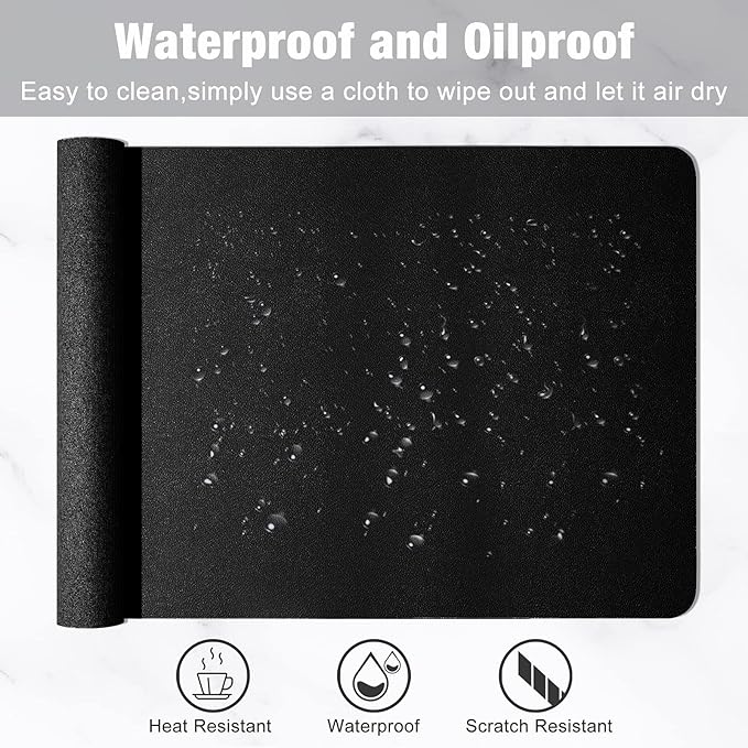 Hsurbtra Desk Pad, XL Extended Mouse Pad, Waterproof Desktop Blotter Protector - Image 5