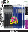 Zebra Pen Z-Grip Writing Set, Retractable Ballpoint Pens and Mechanical Pencils by ZebraPen