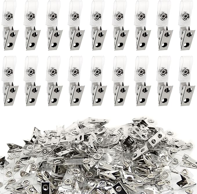 Happy Trees 100pc Metal Badge Clips by HappyTrees