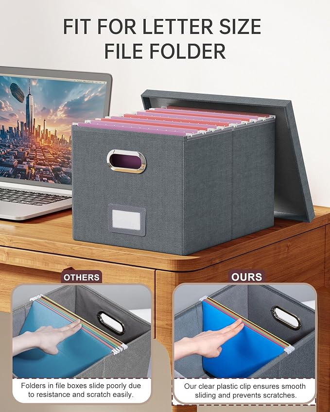 Oterri File Organizer, File Box, File Cabinet - Image 4