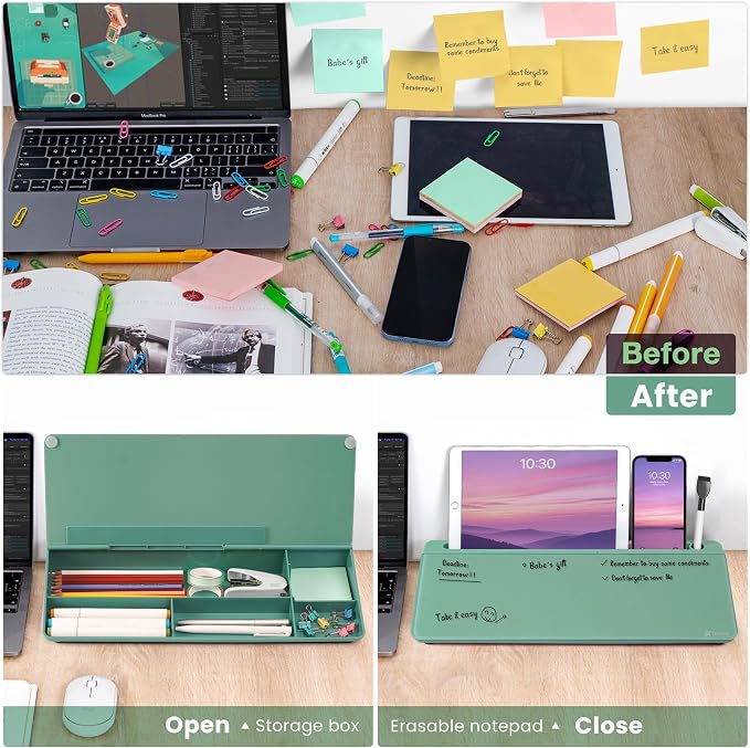 Varhomax Glass Desk Whiteboard - Image 6
