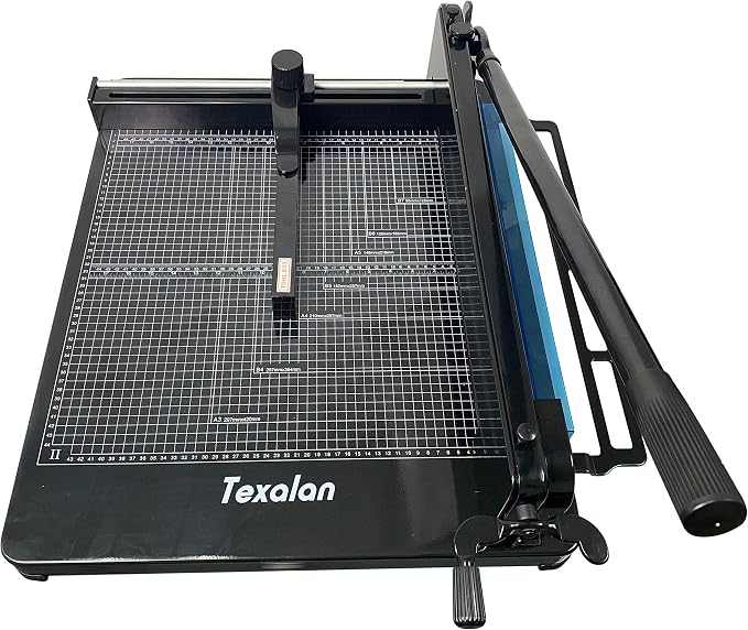 TEXALAN Heavy Duty Guillotine Paper Cutter Black 400 Sheets Stack Paper Trimmer - Image 2