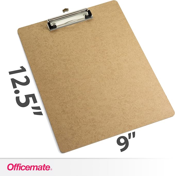 Officemate Recycled Wood Clipboard, Letter Size, Low Profile Clip, 9 x 12.5 - Image 2