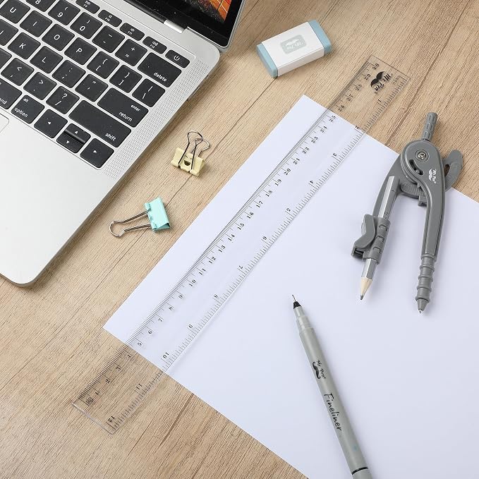 Mr. Pen- Bulk Plastic Rulers, 12 Inch, 50 Pack, Easy-to-Read Markings | - Image 5