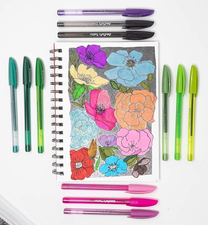 Zebra Pen, doodler’z Gel Stick Pens, 1.0mm Needle-Point Tip, Fashion and Neon - Image 5