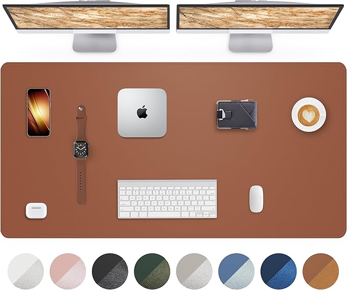 Large Leather Desk Mat by AFIING