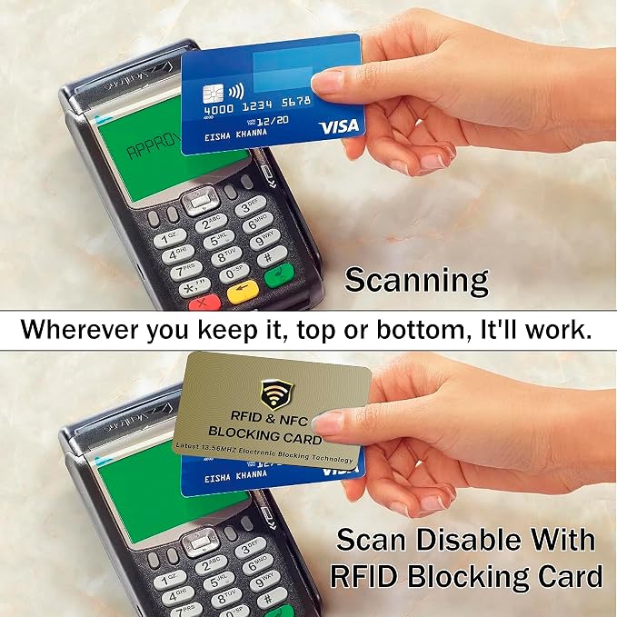 SaiTech IT RFID Blocking Cards, 3 Pack One Card Protects Entire Wallet Purse - Image 6