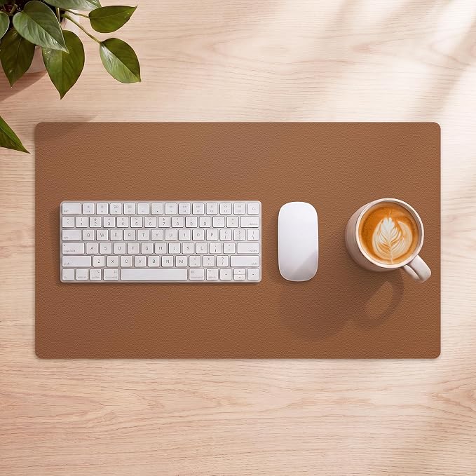 AFIING Leather Desk Mat 35.4" x 17", Large Mouse Pad, Non-Slip & Waterproof - Image 8
