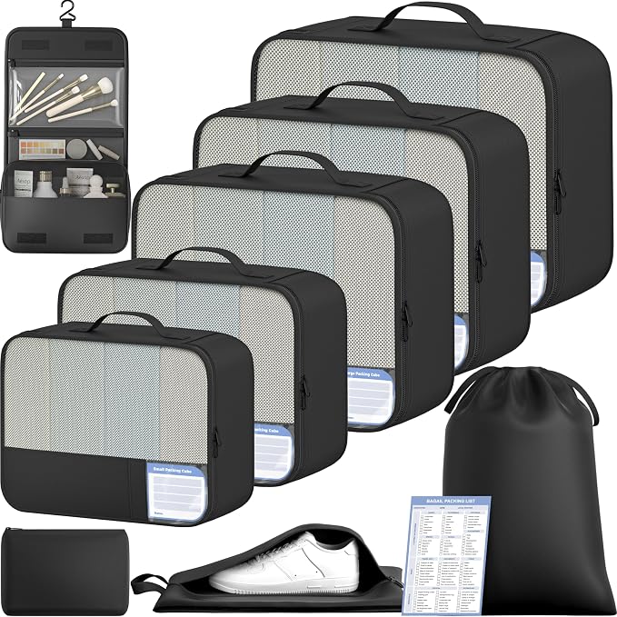 BAGAIL 9 Set Packing Cubes by BAGAIL
