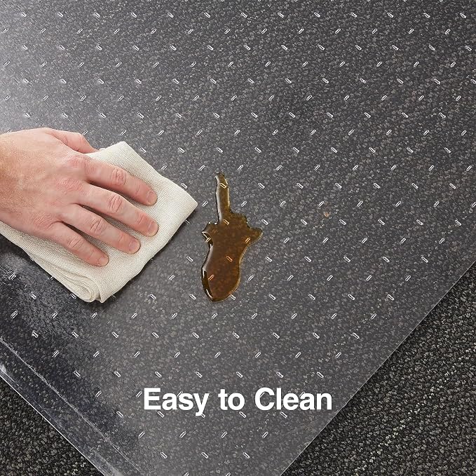 Staples Office Chair Mat, Medium-Pile Carpets, 60 x 46 Inch, Smooth Glide - Image 4