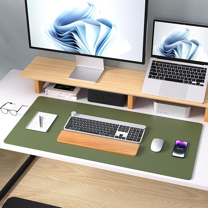Aothia Desk Protector Mat, Mouse Pad, Non-Slip Waterproof PU Leather Desk - Image 8