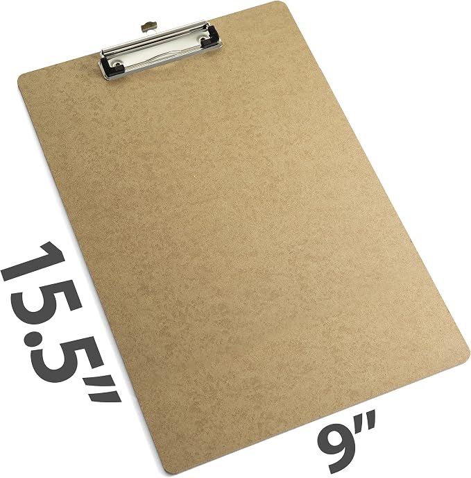 Officemate Recycled Legal Size Wood Clipboard, Low Profile Clip, 12 Pack - Image 2