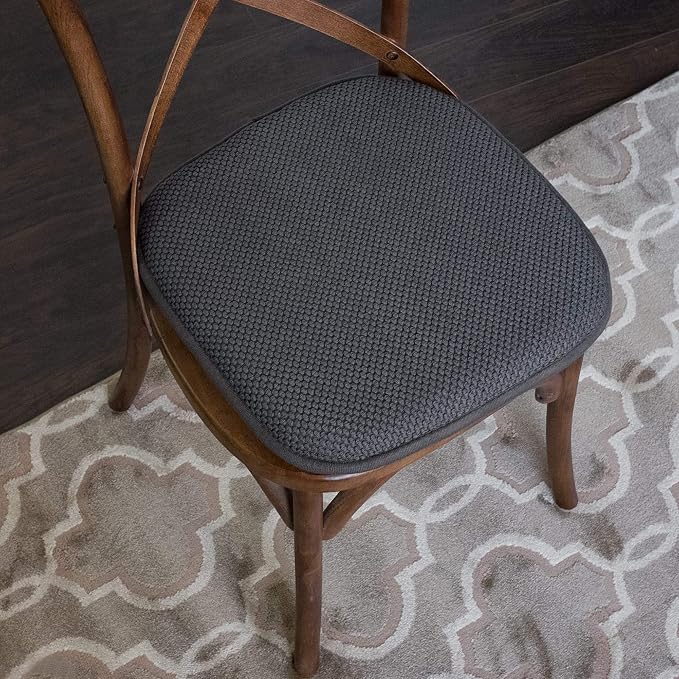 Sweet Home Collection Cushion Memory Foam Chair Pads Honeycomb Nonslip Back - Image 5