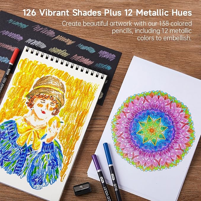 Shuttle Art 138 Colored Pencils - Image 5