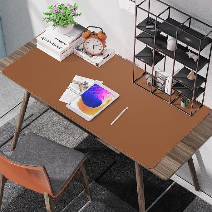 AFIING Cork Desk Mat 47" x 23.6", Dual-Sided Natural Cork & PU Leather Desk Pad - Image 6