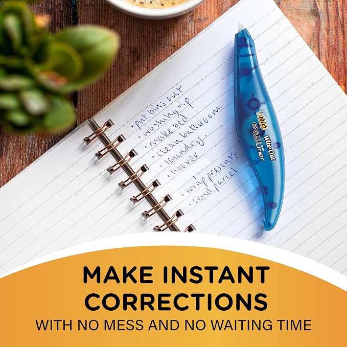 BIC Wite-Out Brand Exact Liner Correction Tape, 19.6 Feet, Clean and Easy to - Image 4