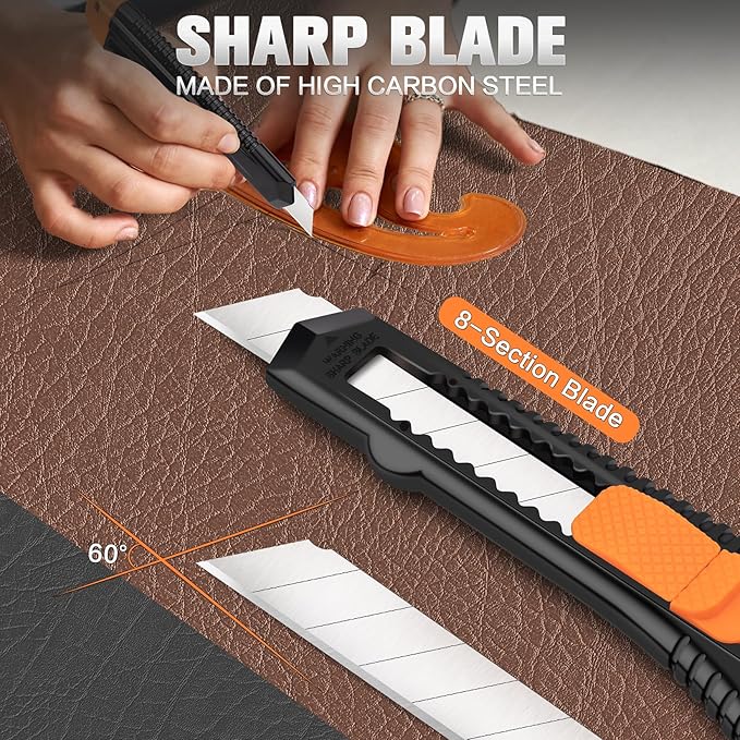 40 Pack Box Cutter Retractable Bulk, Box Cutters, Utility Knife, Box Cutter - Image 3