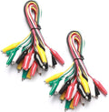 WGGE WG-026 10 Pieces and 5 Colors Test Lead Set & Alligator Clips, 20.5 inches by WGGE