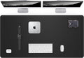 AFIING Leather Desk Pad Protector, Large Mouse Pad, Non-Slip Desk Blotter by AFIING