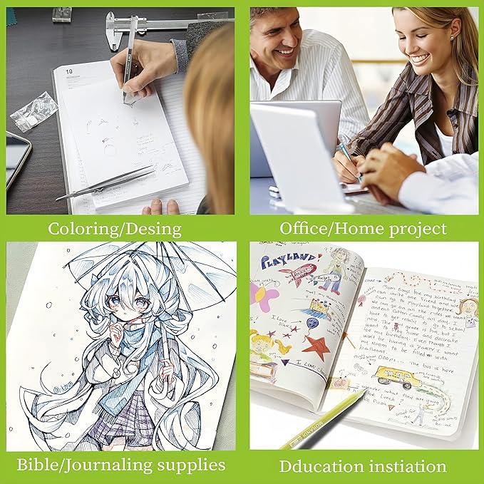 9 Colored Gel Pens Set, 0.6mm Fine Point - Image 3