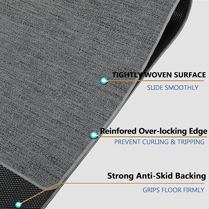 Chair Mat for Hardwood Floor, Anti Slip, Computer Chair Desk Mat, Floor - Image 3