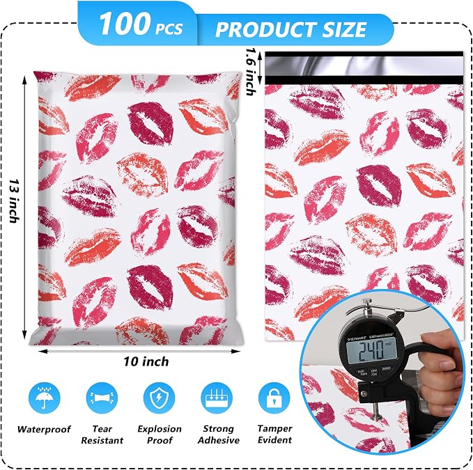 Poly Mailer 10x13 Inch 100 Pcs, Waterproof and Tear-Resistant Shipping Bags - Image 2