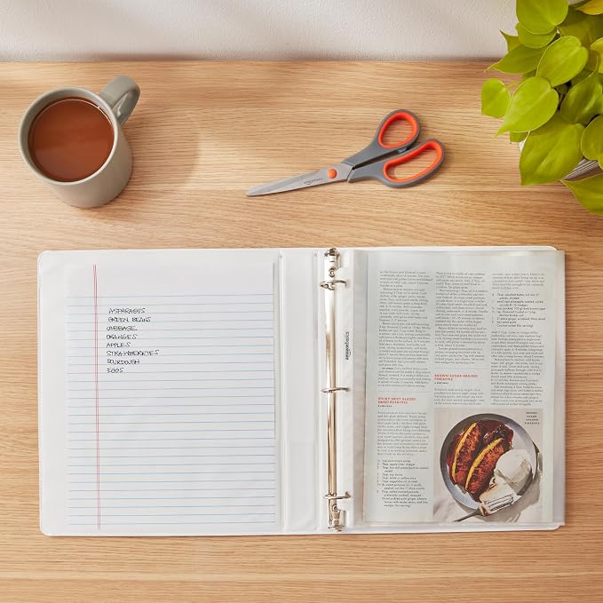 Amazon Basics 3-Ring Binder, Customizable, - Image 2