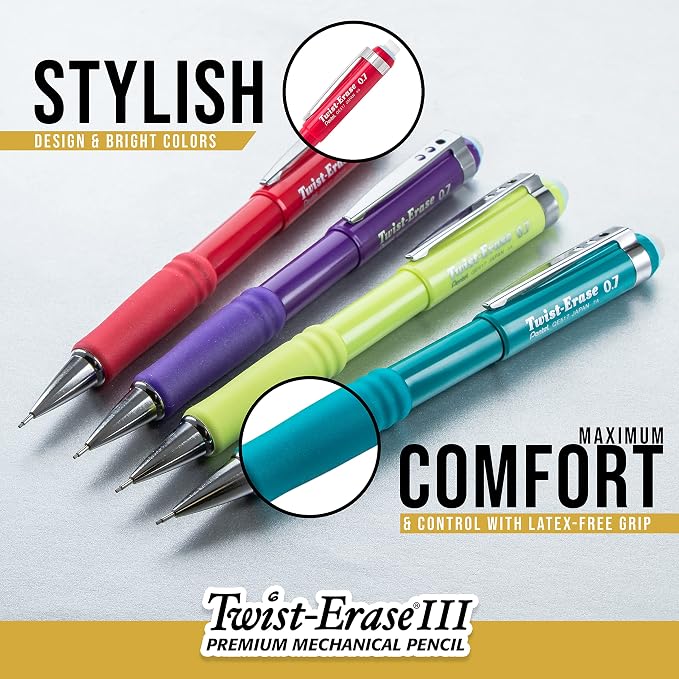 Pentel Twist-Erase III Mechanical Pencil - Image 3