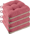 Non Slip Chair Cushions for Dining Chairs Set of 4 Kitchen Chair Cushions by FlyGulls