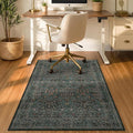Vintage Floral Dark Green Office Chair Mat by JTJ