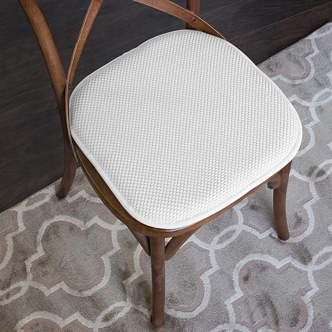 Sweet Home Collection Cushion Memory Foam Chair Pads Honeycomb Nonslip Back - Image 5