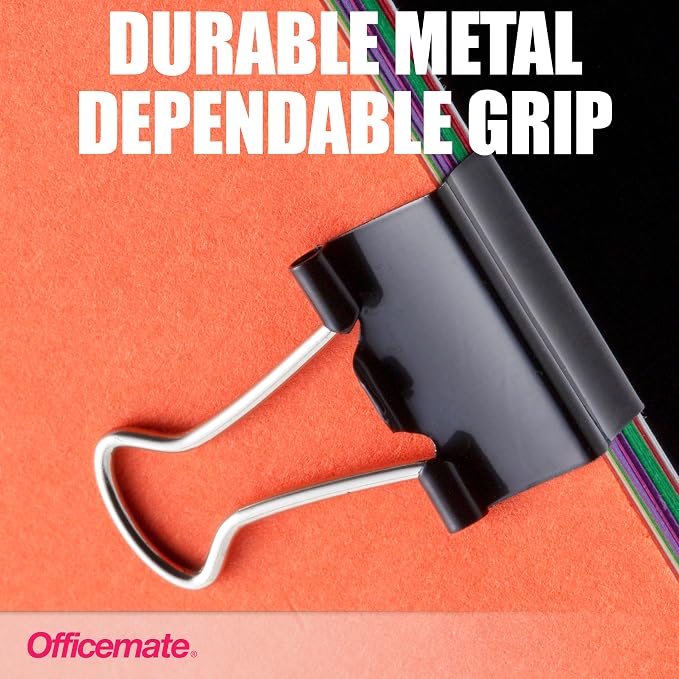Officemate Small Binder Clips, 12 Boxes of 1 Dozen Each - Image 3