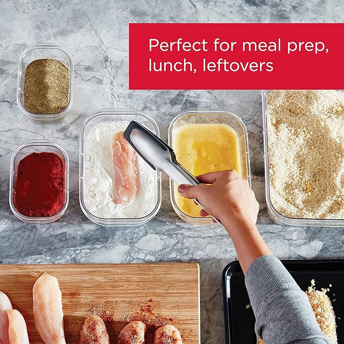 Rubbermaid Brilliance BPA-Free Food Storage Containers Multi Pack, 1.3 Cup - Image 3