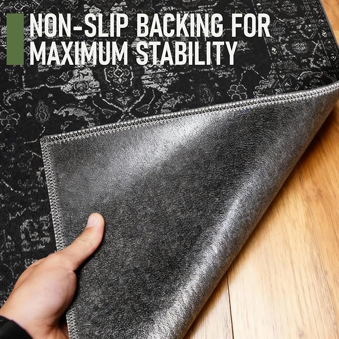 Office Chair Mat for Hardwood Floor, Anti-Slip Under Desk Mat Rug for Rolling - Image 4