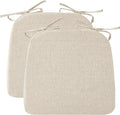 Ruqmuis Chair Cushions for Dining Chairs, D-Shaped Chair Pads by Ruqmuis