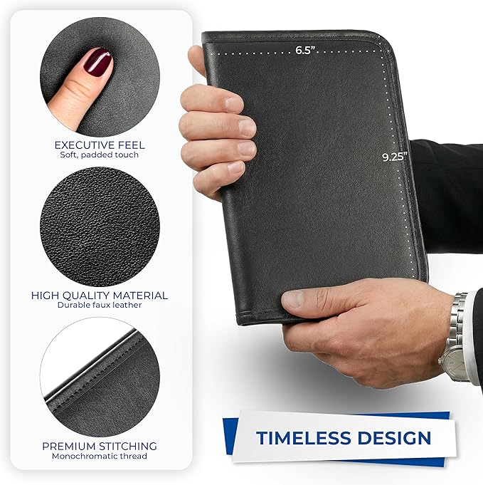 Samsill Professional Padfolio, Faux-Leather Mini Portfolio, - Image 5